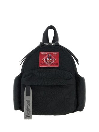 Vivienne Westwood Zaino George con monogramma jacquard piccolo - Nero