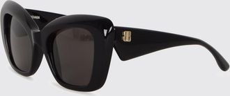 Balenciaga Occhiali da sole a mascherina in acetato con monogramma e lenti scure