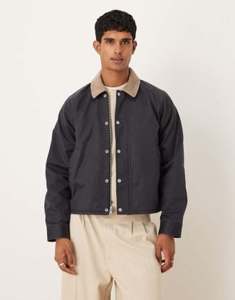 Abercrombie & Fitch Giacca barn leggera corta nera-Nero