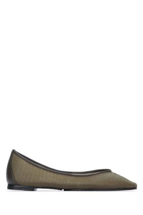 Jacquemus Grey Slip On Ballet Flats
