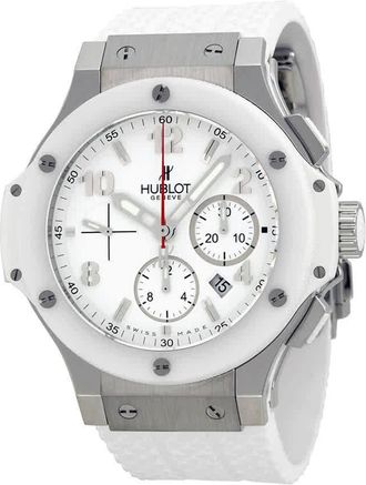 Hublot Big Bang St. Moritz Chronograph White Dial White Rubber Unisex Watch 301.SE.230.RW