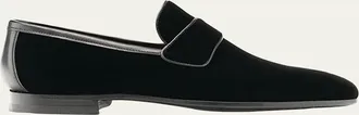 Magnanni Mens Jasper Velvet Formal Loafers