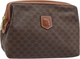 Celine Pre-owned Clutches, female, Brown, Size: ONE SIZE Pre-owned Macadam pochette