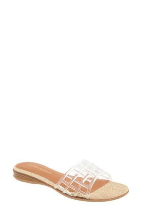 Andr&eacute; Assous Nabil Jelly Slide Sandal in Clear at Nordstrom, Size 9.5