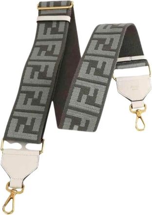 Fendi Pre-owned Bandouli&egrave;re - Dames - Vintage Accessoires - Grijs - ONE Size - Katoen - Vintage