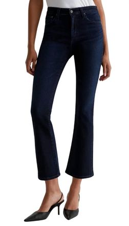 AG - Adriano Goldschmied Farrah Boot Crop Mid-Rise Jeans In 3 Years Burn