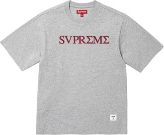 SUPREME SS26 Greek S/S T-shirt Heather Grey SUP-SS26-290-GRY