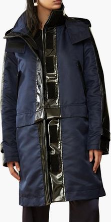 Caalo Water-Resistant Convertible Raincoat in Navy at Nordstrom, Size Medium