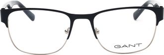GANT GA50018 Rectangular Metal Frame Eyeglasses - Brown