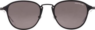 Montblanc Grey Square Mens Sunglasses MB0155S 009 51