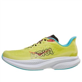 Hoka One One Mens Mach 6 Running Shoes In Yuzu / Celio Blue