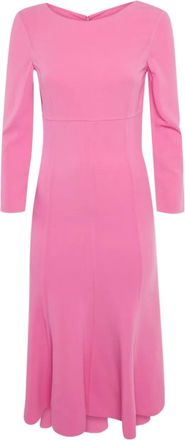 Michael Kors Abito midi a maniche lunghe - Rosa