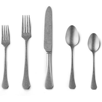 Mepra Moretto Flatware Set - 20 Pieces in Pewter Silver at Nordstrom