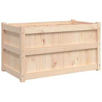 vidaXL Jardinera De Madera Maciza De Pino 90x50x50 Cm Vidaxl