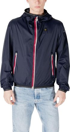 Blauer Mens Hooded Lightweight Jacket - Navy Nylon - Size EU 54 (Mens)
