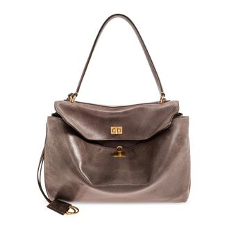 Balenciaga Rodeo Medium Bag - Dames - Tassen - Beige - Maat: ONE Size Leer