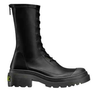 Dior Black Stretch Leather Arcade Ankle Boots Size 36.5