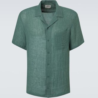 Le Kasha Camicia bowling Botad in lino