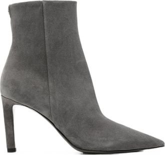 Jimmy Choo London Grey Pointed-toe Ankle Boots