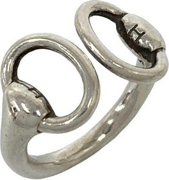 Herm&egrave;s Silver Silver 925 Band Ring (Pre-Owned)