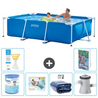 Intex Piscina Con Estructura Rectangular - 260x160x65 Cm - 7-piezas S173