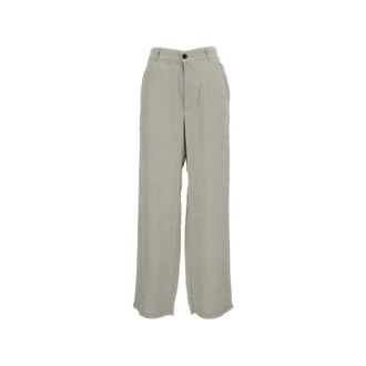 Barena Wide Trousers, female, Green, Size: 2XS Pantaloni con bottoni