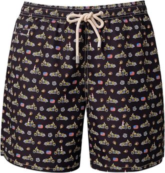 MC2 Saint Barth Sneldrogende Micro Route Dream Zwembroek - Heren - Strandmode - Zwart - M - Polyester - Badmode