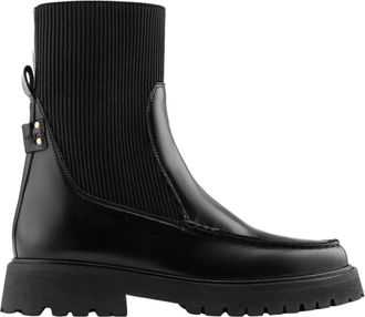 Maison Toufet Bottine Janelle - Dames - Chelseaboots - Zwart - 36 EU - Leer - Schoenen
