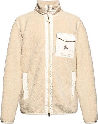 Moncler ZIP UP FLEECE CARDIGAN Size: XL, colour: BEIGE