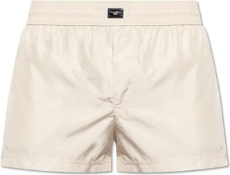 Dolce & Gabbana Heren, Badkleding, Beige, Maat: XS Poliester