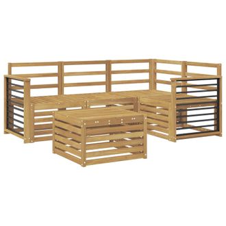 vidaXL Conjunto De Sof&aacute;s De Exterior 5 Pcs Blanco 59 X 59 X 37 Cm Vidaxl