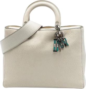 Dior Pre-owned Lady Dior - Dames - Vintage Handtas - Wit - ONE Size - Vintage
