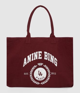 Anine Bing Totebag Collegiate Leo Fig