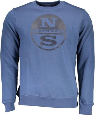 North Sails Cotton Sweater - Heren - Sweatshirts - Blauw - XL - Katoen - Hoodies & sweatvesten