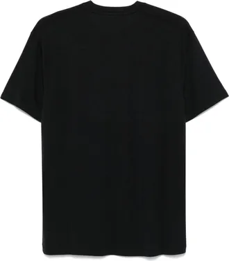 Tom Ford Mens T-Shirt Black Ribbed Crewneck Lyocell T-Shirts And Polos