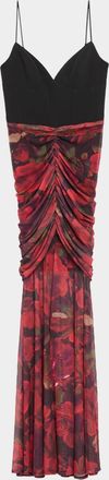 Black Halo Azura Floral Maxi Dress