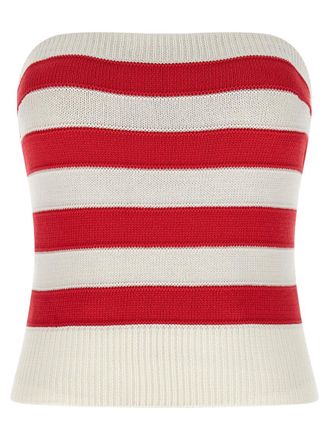 Ermanno Scervino Red Crochet top