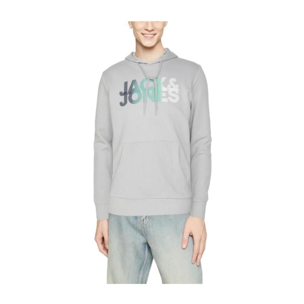 JACK JONES Felpa Uomo JorList Con Cappuccio - Cotone E Poliestere, Tasche A Marsupio, Marrone