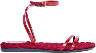 AERA Faye vegan flat sandal in Cranberry at Nordstrom, Size 37.5