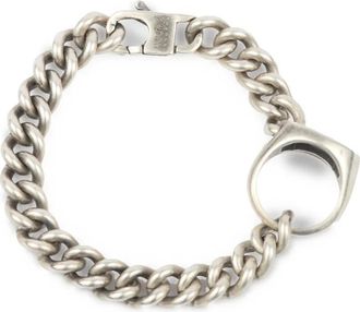 Maison Margiela Bracciale a catena con anello - Argento