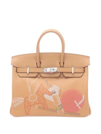 Herm&egrave;s 2022 Swift Birkin In-N-Out Biscuit Retourne 25 handbag - Brown