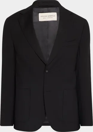 Officine G&eacute;n&eacute;rale Men & apos;s Arthus Wool Single-Breasted Sport Coat