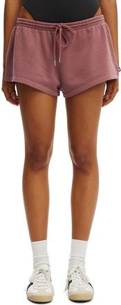 Cotton On Womens Active Fleece Micro Short in Washed Dusty Rose at Nordstrom, Size X-Small