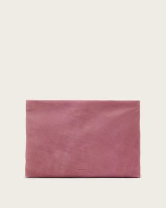 AllSaints Leather Bettina Leather Clutch Bag, Size: One Size