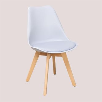 Sklum Sklum - Silla De Comedor En Polipropileno Y Madera De Haya Nordic