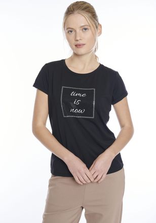 Zabaione T-Shirt »Au44tumn« mit Glitzernieten