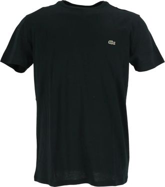 Lacoste T-shirt girocollo in cotone Pima - - Tops - Uomo - Nero - S