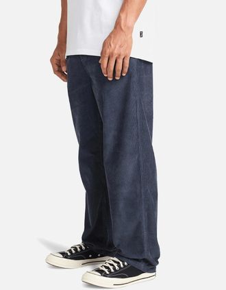 Billabong Mens Billabong Mens Larry Cord Trousers - Blue/Grey - Size: 35/34/32