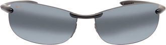 Maui Jim Makaha Grey Oval Unisex Sunglasses 405-02 64