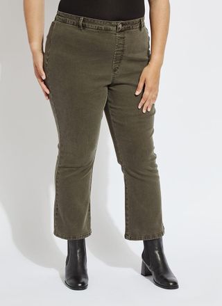 Lyss&eacute; Ankle Estelle Everyday Flare Denim Curvy (27 Inseam)